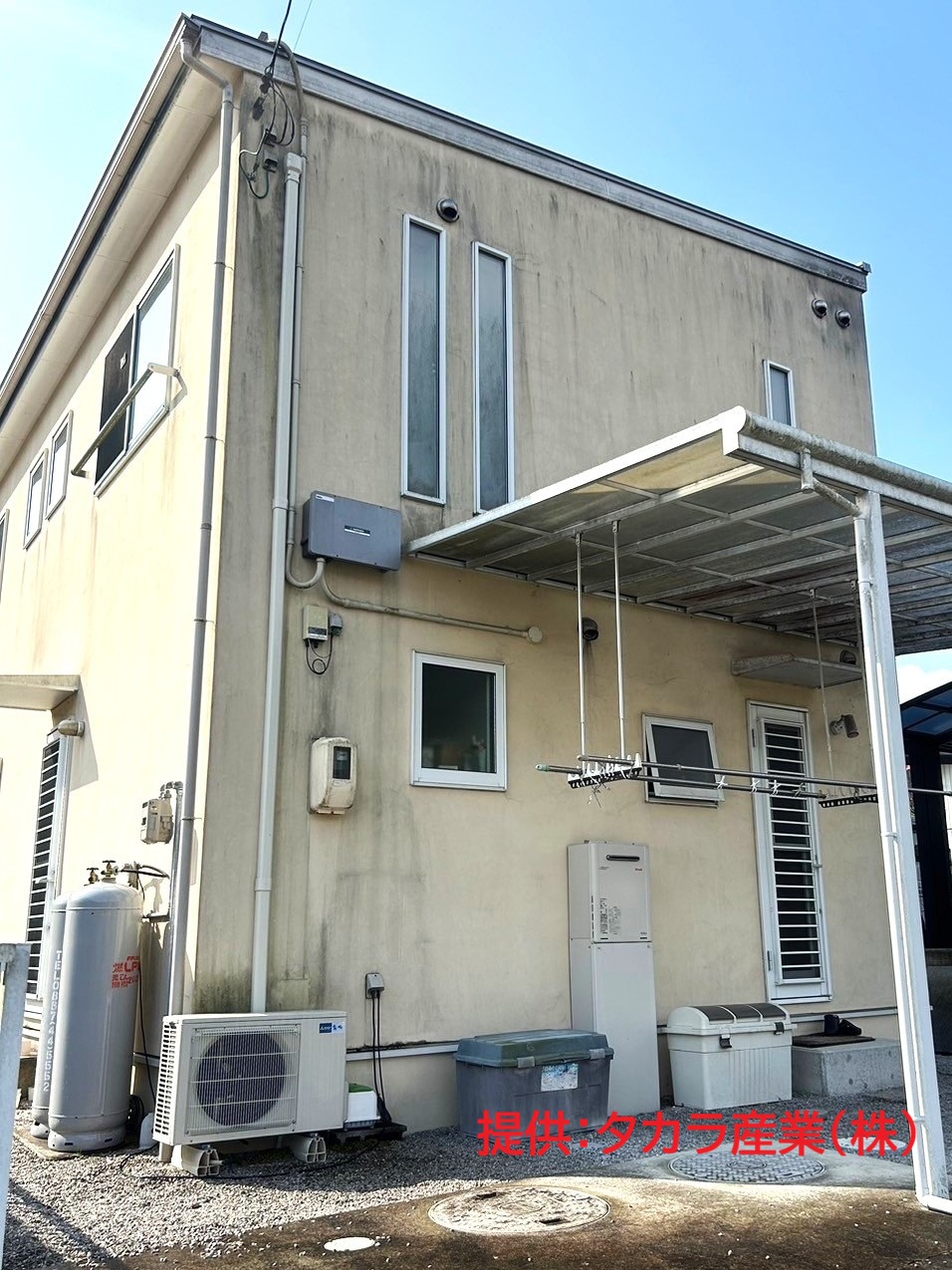 外壁やベランダのカビやコケ